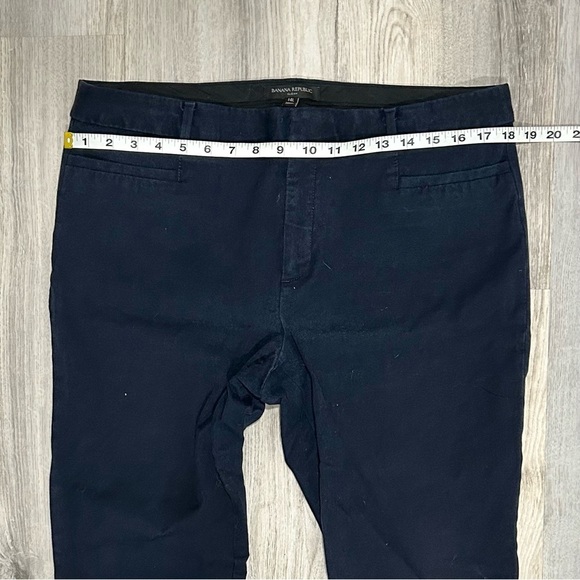 Banana Republic Sloan Fit Chino Ankle Pants Stretch Mid Rise Size 14 Long Tall - Picture 4 of 10